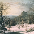 George Henry Durrie - Hunter in Winter Wood - Google Art Project