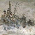 Pavel V Ryzhenko - Triptych The Czars Calvary - Farewell To The Emperor With His Troops