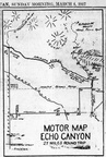 Map to Echo Canyon 1917